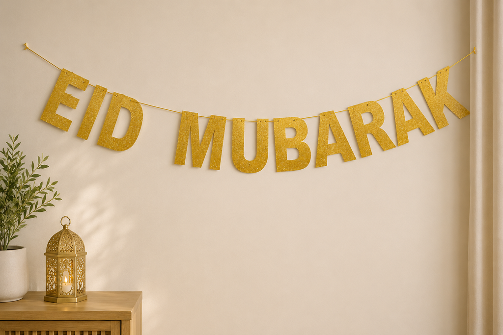 ✨ Banderole Eid Mubarak Élégante & Festive