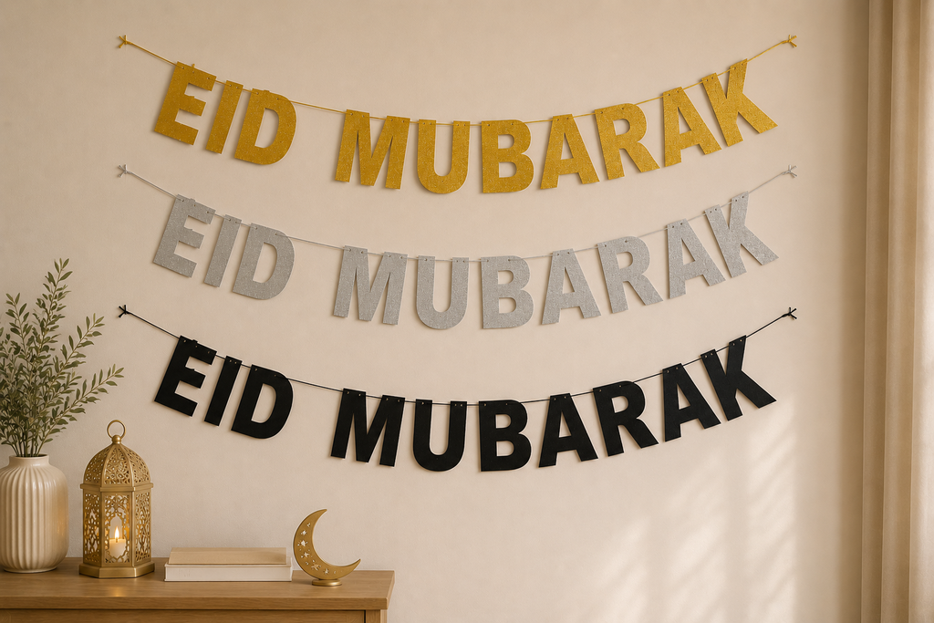 ✨ Banderole Eid Mubarak Élégante & Festive